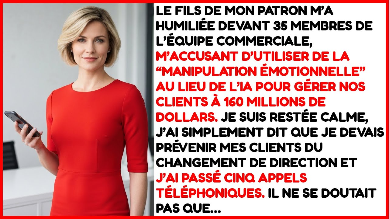 Il m'a virée et a remplacé mon département par un chatbot.