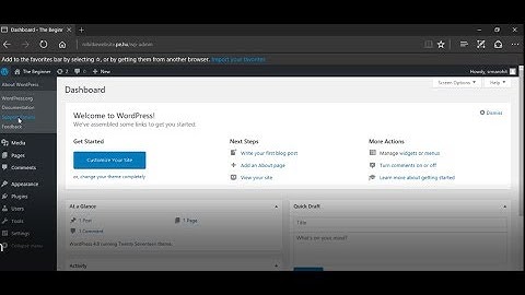 WORDPRESS(Dashboard/Admin Panel Introduction & Profile Update) || Hindi/Urdu