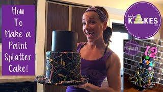 How To Make a Paint Splatter Cake | Karolyn's Kakes