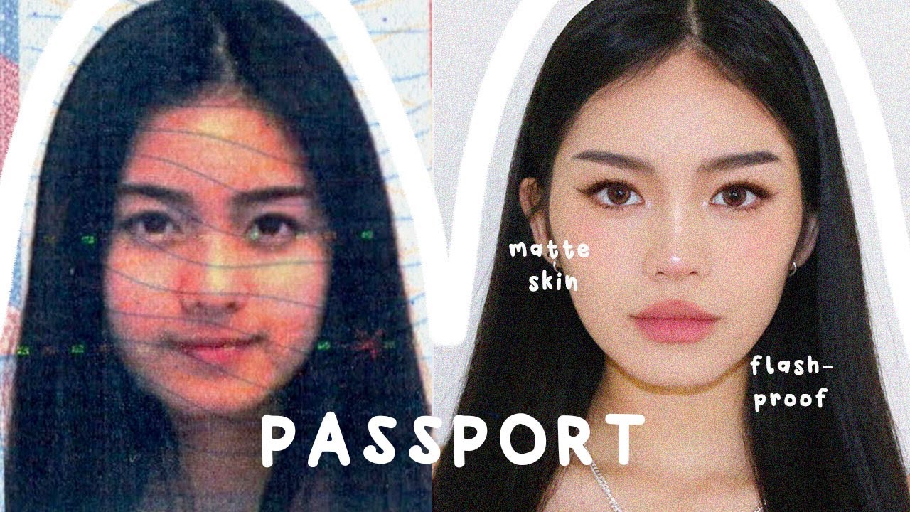 PERFECT PASSPORT MAKEUP TUTORIAL 📸 (flash-proof)