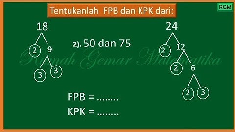 FPB dan KPK Metode Pohon Faktor #fpbdankpk