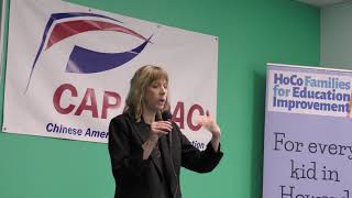 HCPSS BOE Candidate Forum Feb 16 2020 - D1 - Christina Delmont-Small - Q2 - Redistricting