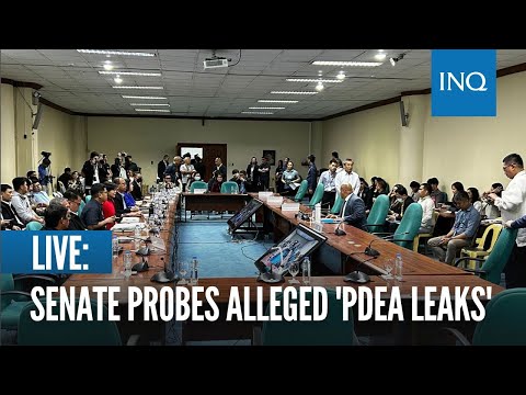 Live: Senate Probes Alleged 'Pdea Leaks'