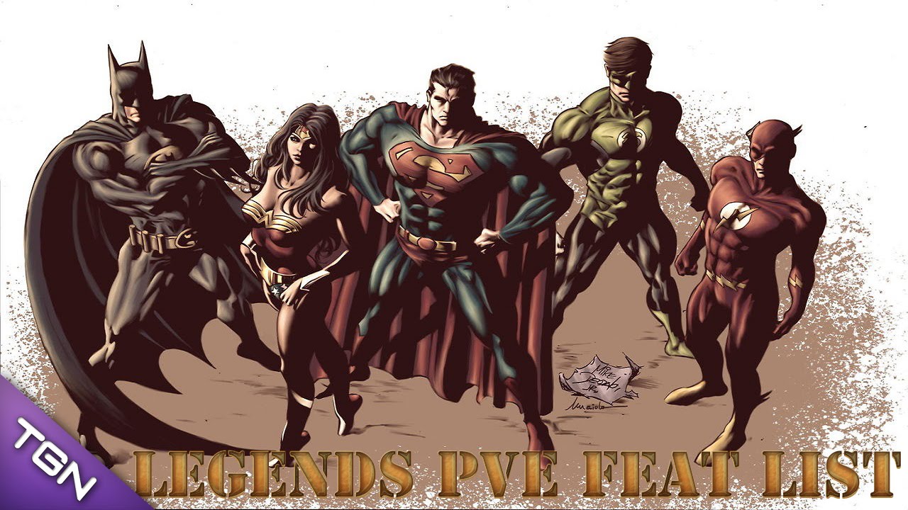 DCUO: PvE Legends Feat List + 1.85 sp