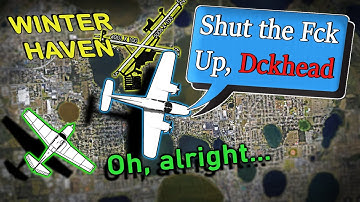 PILOT CURSING / INSULTING ON FREQUENCY at Winter Haven, FL