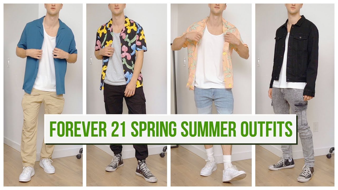 10 Forever 21 Outfits for Men | Spring Summer Style Inspiration - YouTube