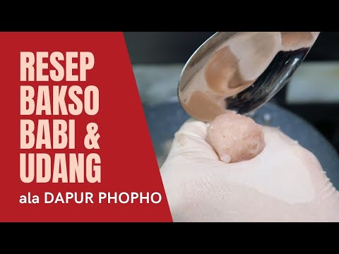 Resep Bakso Udang Babi
