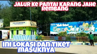 Jalur Ke Pantai Karang Jahe Rembang Ini Lokasi & Harga Tiket Masuknya