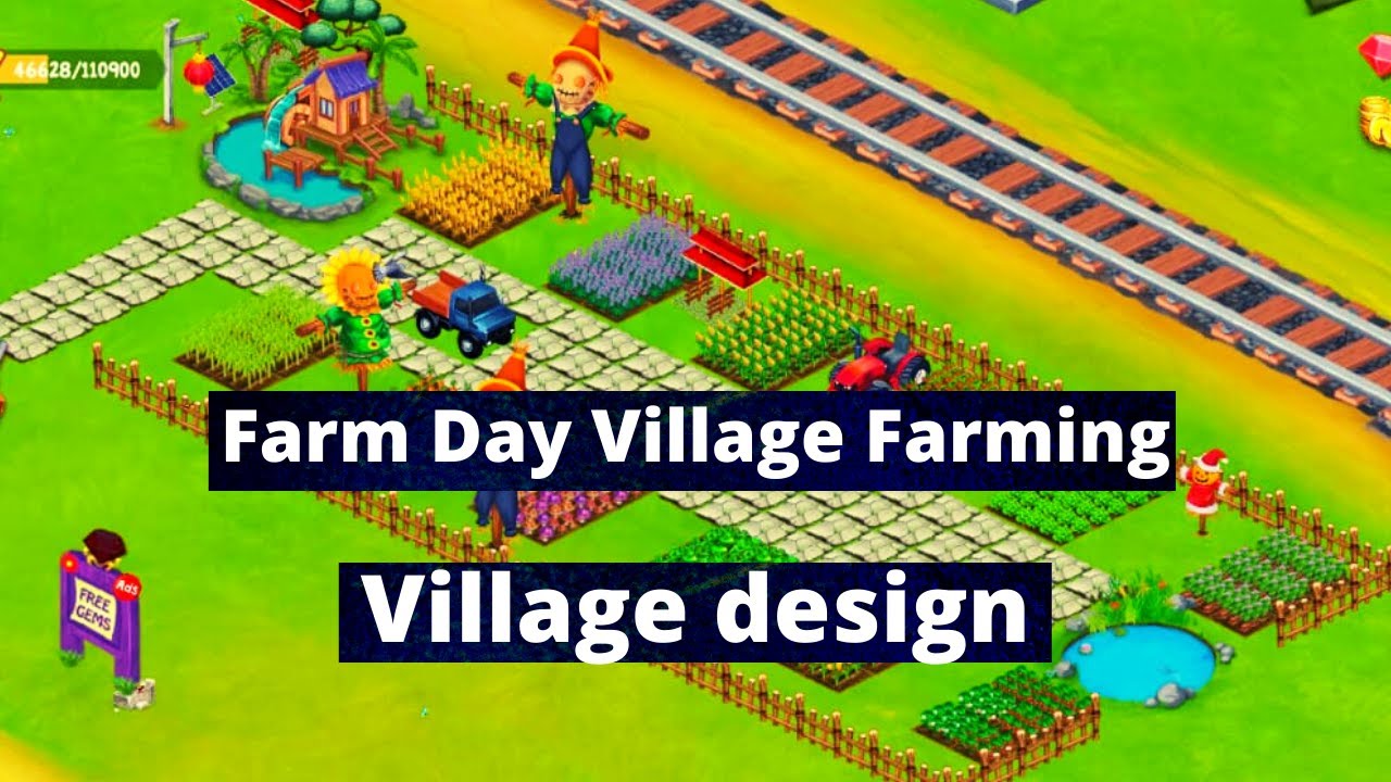 Farm Day Village Farming Gameplay Village design level100 YouTube