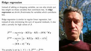 Quantitative Methods II - Model selection