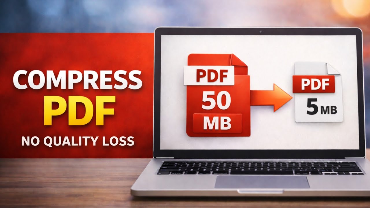 PDF Compress Kaise Kare | PDF Size Reduce Kaise Kare (No Quality Loss)