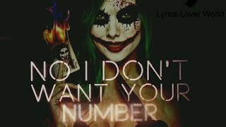 No, I don't want your number | Unlike Pluto feat. Joanna Jones | No Scrubs Lyrics | English Song