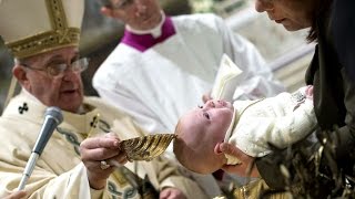 Pope Francis makes bold statement about mothers during the Feast of the Baptism of the Lord HD video Image of Pope Francis makes bold statement about mothers during the Feast of the Baptism of the Lord HD video