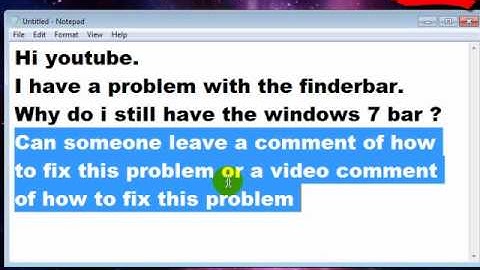Problem with Finderbar