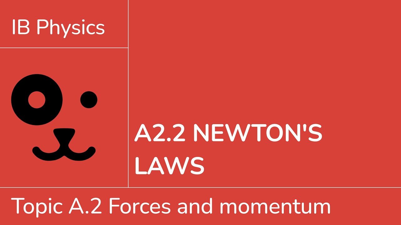 A2.2 Newton's laws [IB Physics SL/HL]