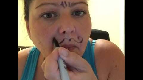 Removing Sharpie from your face easily!