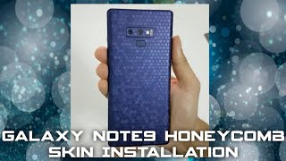 Galaxy Note9 Honeycomb Skin Installation - looks stunning!