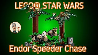 LEGO® Star Wars 75353 Verfolgungsjagd auf Endor™ – Diorama - Aufbau und Fazit - 4K