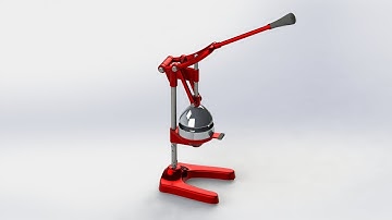 Solidworks 2016- Mechanical citrus juicer.