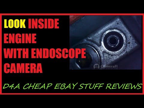 Looking inside an engine with endoscope camera - cheap eBay stuff review #1