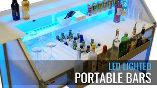 LED Lighted Portable Bar -  Custom Mobile Event Bars