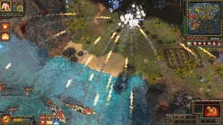 ROCKET RAIN In Red Alert 3 | HUGE Dreadnought Squad Destroy Enemy Base ROCKET RAIN In Red Alert 3 | HUGE Dreadnought Squad Destroy Enemy Base