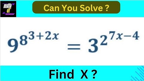 Argentina ! A Nice exponential Olympiad math equation solutions .