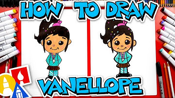 How To Draw Vanellope von Schweetz From Wreck-It Ralph