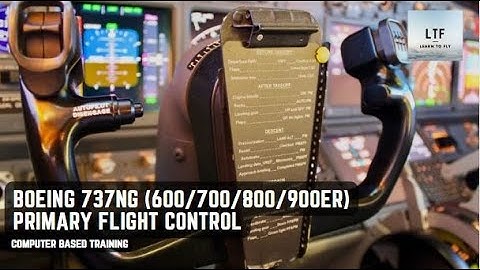 Boeing 737NG (600/700/800/900ER) - Primaire vluchtbesturing | Computergestuurde training |