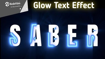 Text Glow Effect Tutorial | Node Video in Urdu Hindi