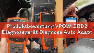 Produktbewertung VPOW OBD2 Diagnosegerät Diagnose Auto Adapter: OBD EOBD Diagnose Fehlerspeicher Aus