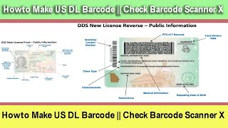 How to Make US DL Barcode || Check Barcode Scanner X screenshot 5