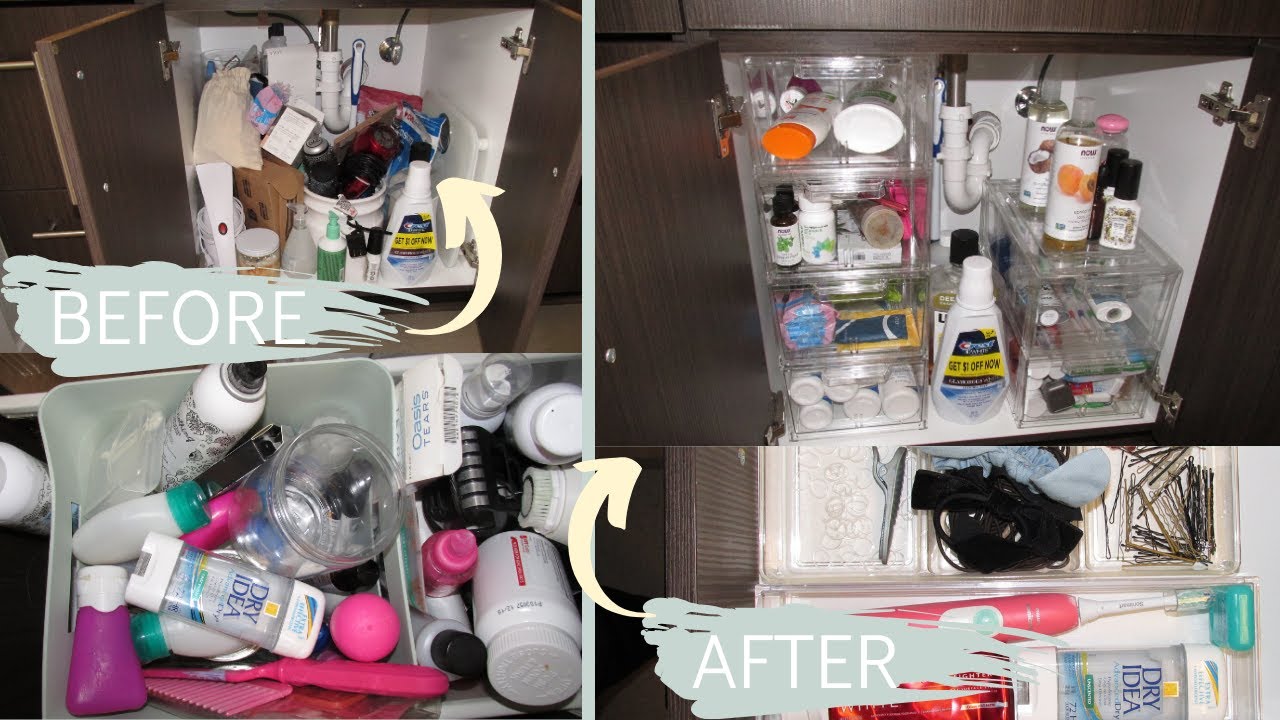 ORGANIZE AND DEEP CLEAN MY BATHROOM WITH ME! BATHROOM DECLUTTER ...