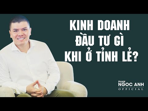 Nên kinh doanh và đầu tư gì khi ở tỉnh lẻ? | Phạm Ngọc Anh - Mr Why