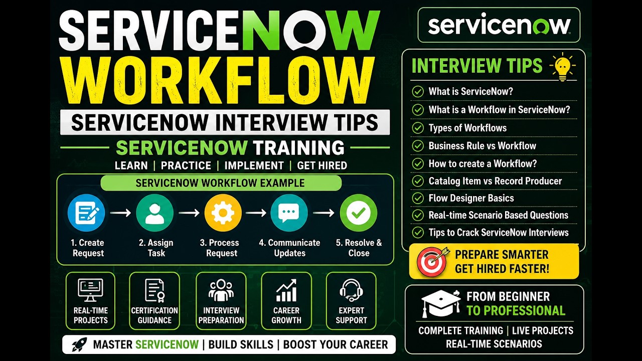How to Create Workflow in Service Now | Service now Course | Service now Tips
