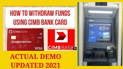 How to withdraw money from CIMB DEBIT CARD using BDO ATM MACHINE?| UPDATED 2021