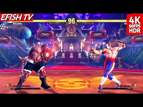 Balrog vs Vega (Hardest AI) - Street Fighter V | PS5 4K 60FPS
