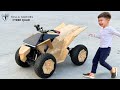 Dad Builds Tesla Cyber Quad For His Son