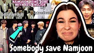 Namjoon Being Done With BTS’ English | REACTION *Hilarious*