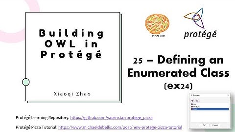 Build Ontology in Protege (pizza.owl) - 25 Create Enumerated Class ex24