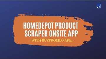 HOMEDEPOT Product Scraper APIs Applied to Web App | 1 Min | BuyfromLo.com