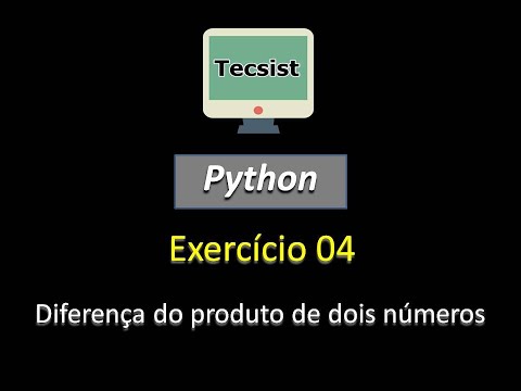 Capa de Python - diferença do produto de dois números - exercício 04