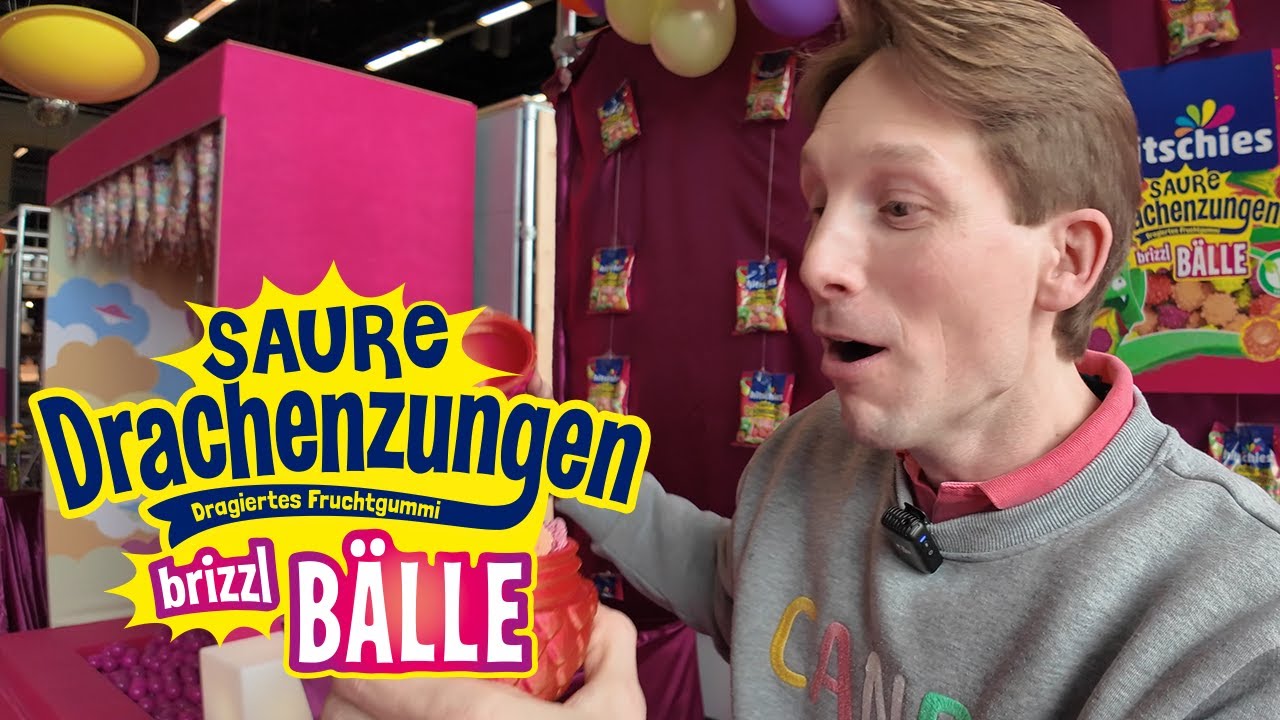 Saure Drachenzungen brizzl Bälle Der Produktlaunch hitschies naschdeinding brizzlbälle