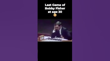 Last Chess Match of legend at the age of 30 🫡🫡 #chess #ytshorts #shorts #viral #bobbyfisher