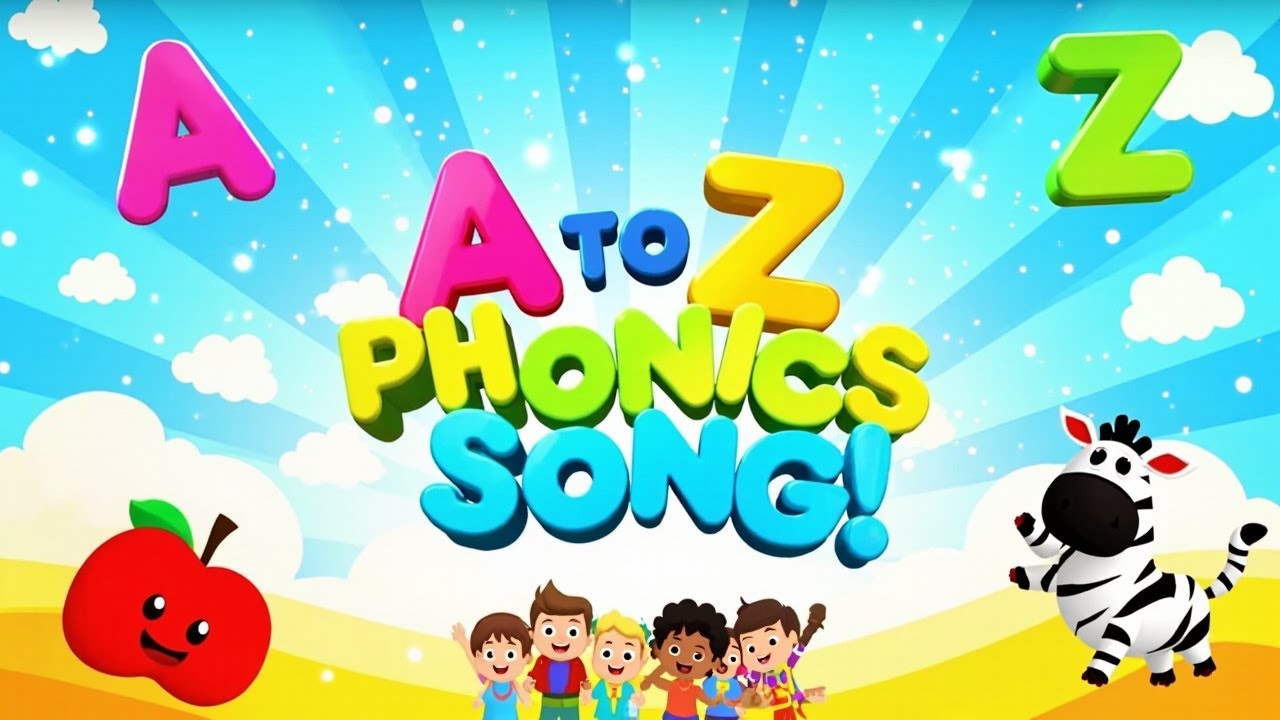 A to Z Phonics Learning Song 🎵 | Fun Alphabet Sounds for Preschool Kids ...