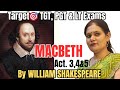 MACBETH | Act 3,4&5 |William Shakespeare
