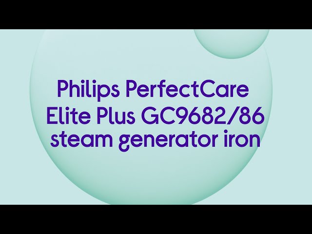 Philips GC9682/86 PerfectCare Elite Plus Steam Generator Iron, Black/Gold