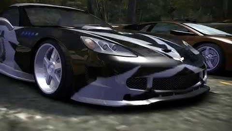 Need For Speed Most Wanted - Chevrolet Corvette C6 (Cross Vinyls)
