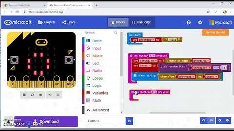 Text blocks in microbit
