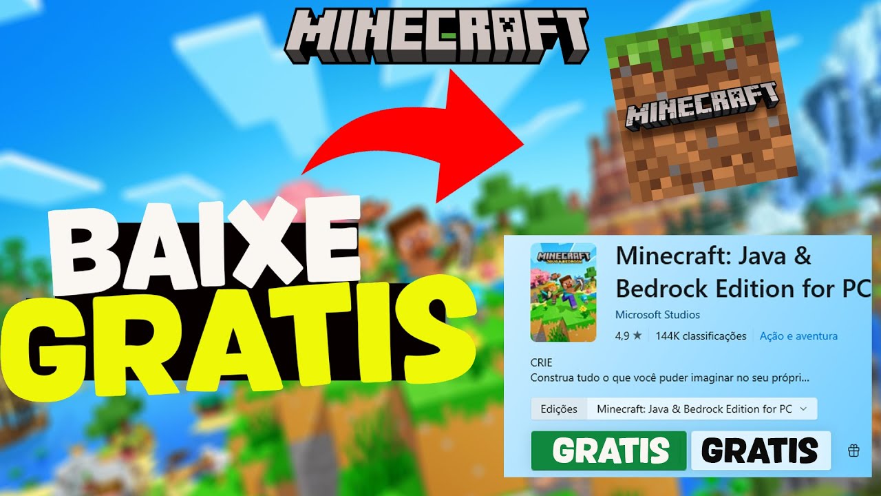 COMO BAIXAR MINECRAFT ORIGINAL DE GRAÇA NO PC ATUALIZADO 2025 - YouTube